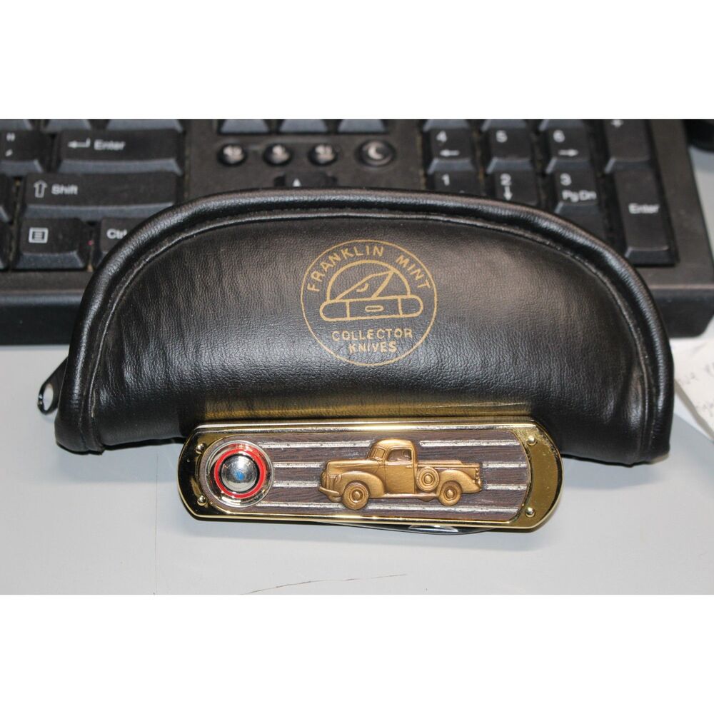 Franklin Mint Collector Knife Ford 1940 Half Ton With Padded Case (Pre-Owned)